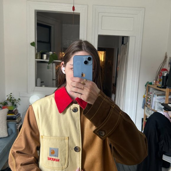 Marni x Carhartt WIP colour-block single-breasted coat - Picture 6 of 12